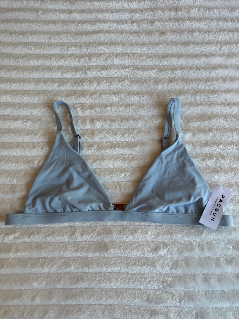 PacSun Light Blue Triangle Bikini Top